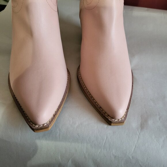 NWT POWDER PINK KNEE HIGH WESTERN COWBOY BOOTS SZ 8.5 - Picture 2 of 9